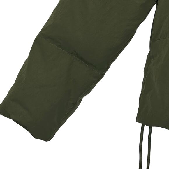 Everlane Puffer Down Filled Bomber Coat Green Women XS Pockets - Picture 6 of 14